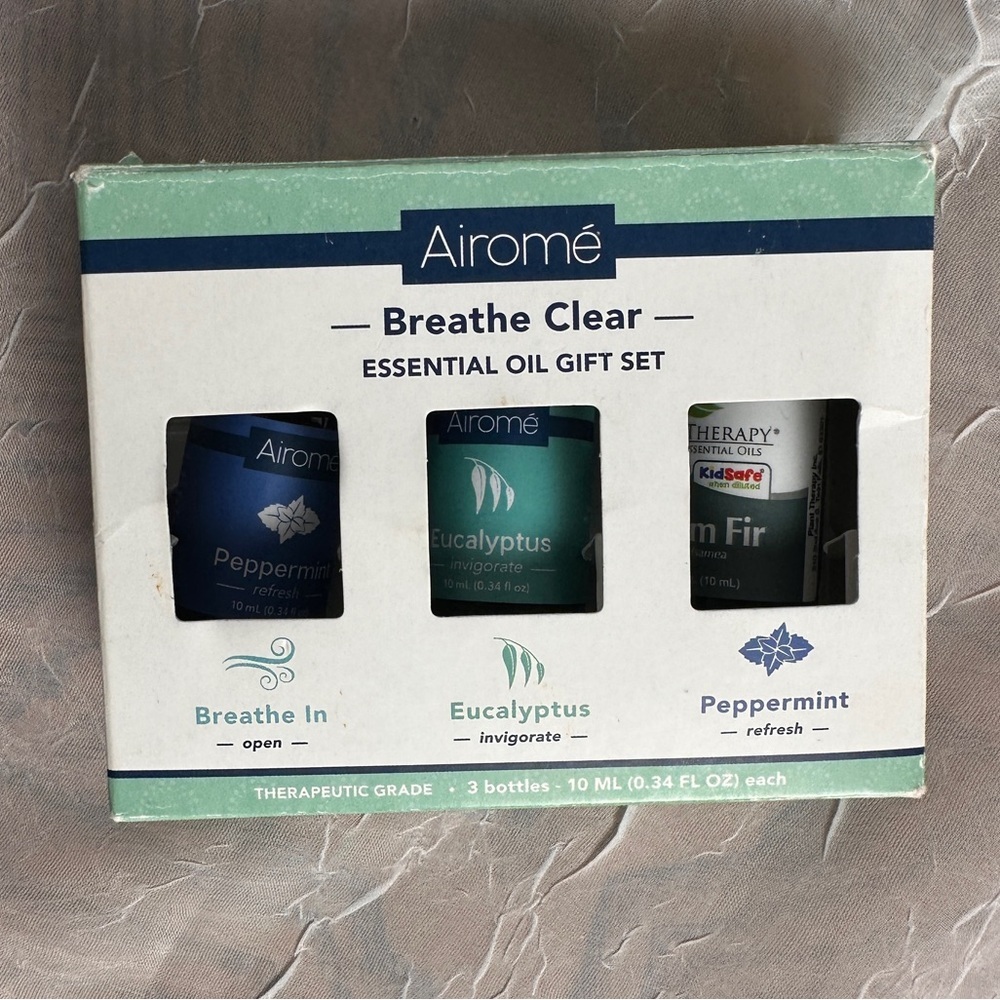3/$20💥 Airome’ Breath Clear Essential‎ Oils Gift Set | NIB